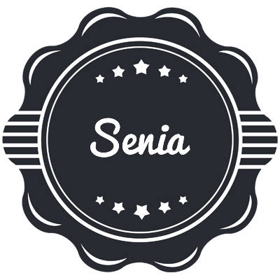Senia badge logo
