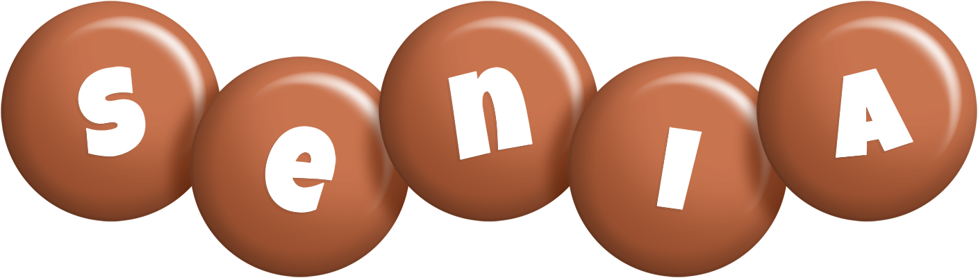 Senia candy-brown logo