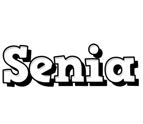 Senia snowing logo