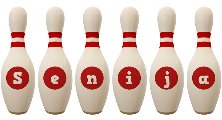 Senija bowling-pin logo