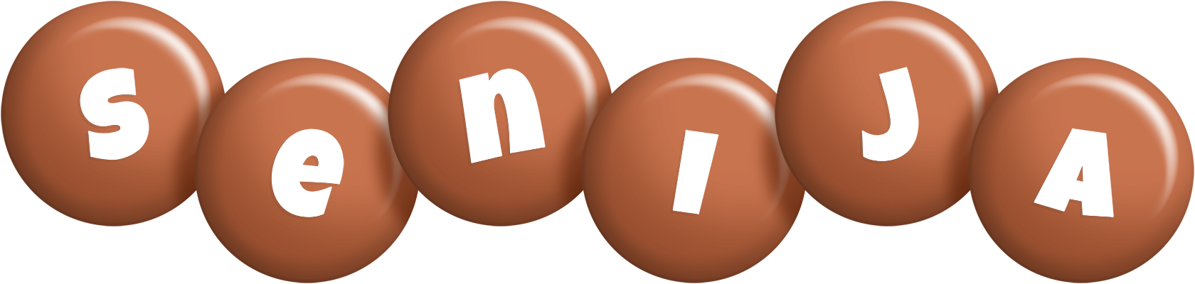 Senija candy-brown logo