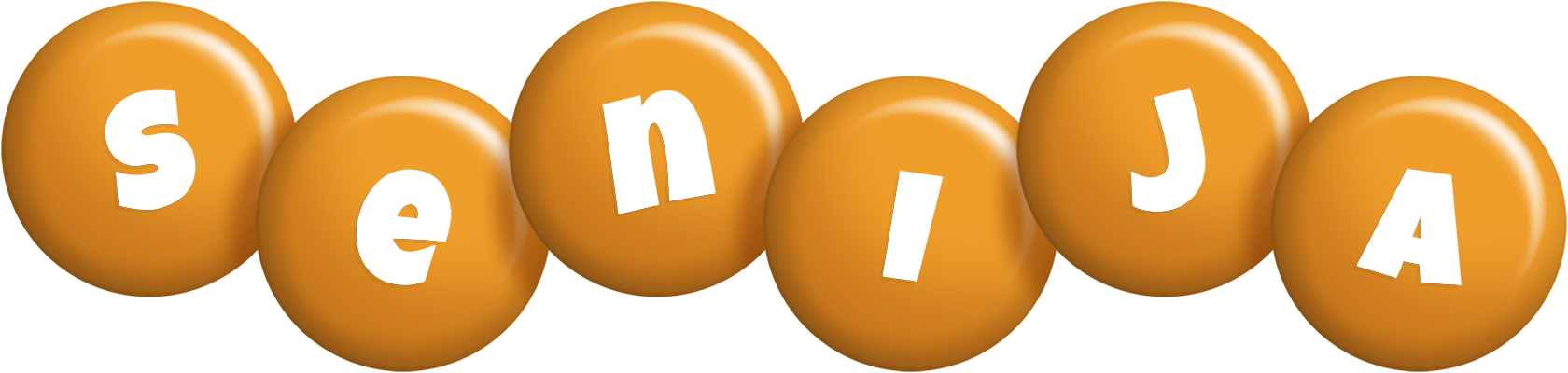 Senija candy-orange logo