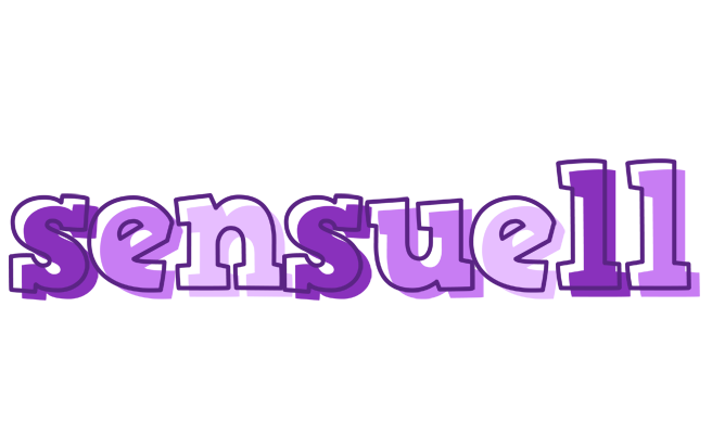 SENSUELL logo effect. Colorful text effects in various flavors. Customize your own text here: https://www.textgiraffe.com/logos/sensual/