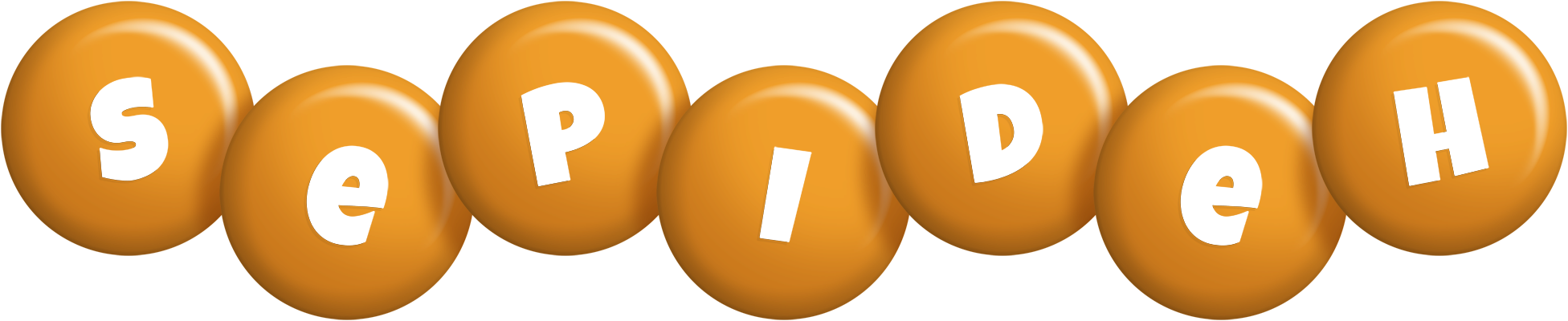 Sepideh candy-orange logo