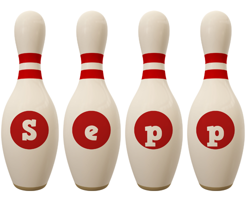 Sepp bowling-pin logo