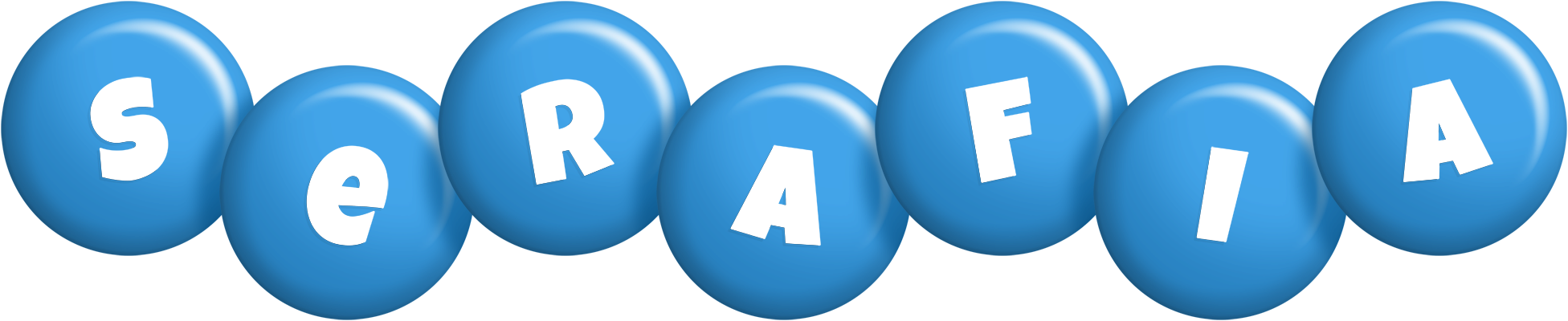 Serafia candy-blue logo