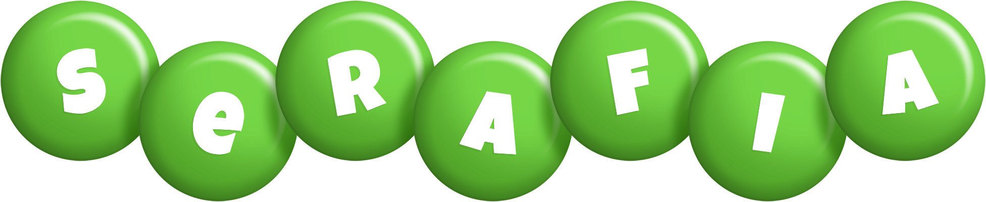 Serafia candy-green logo