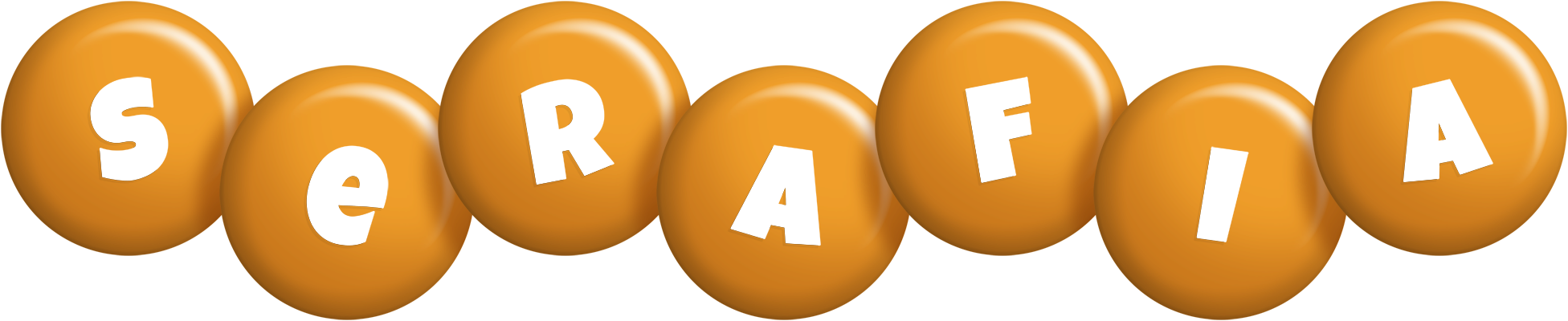 Serafia candy-orange logo