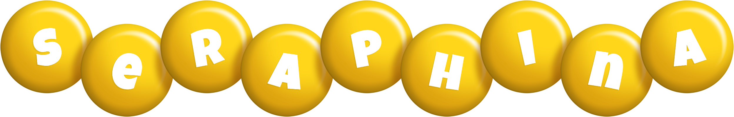 Seraphina candy-yellow logo