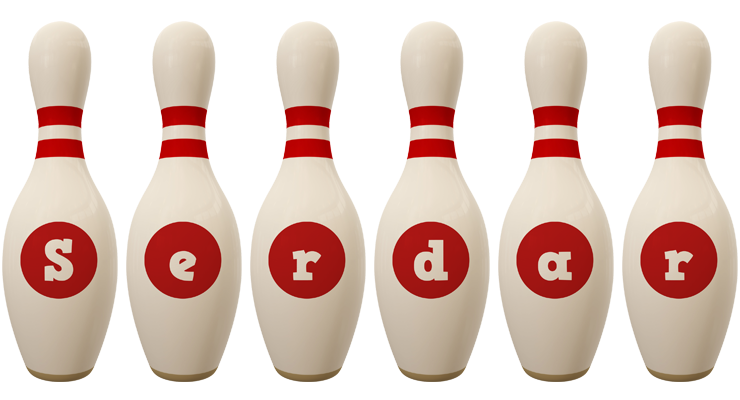 Serdar bowling-pin logo