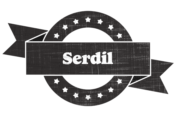 Serdil grunge logo