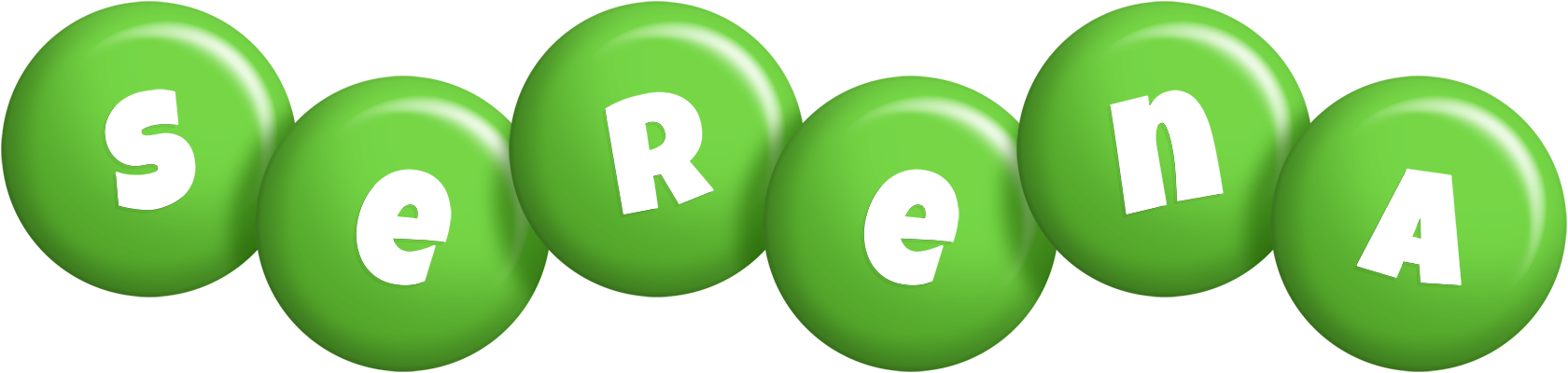 Serena candy-green logo