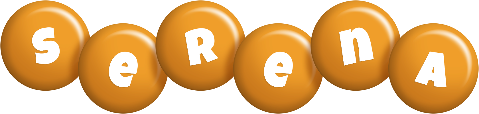 Serena candy-orange logo