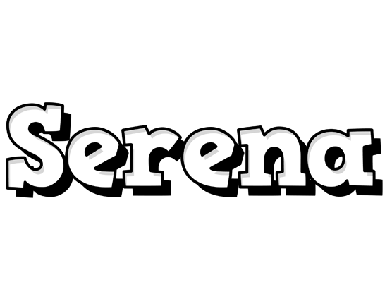Serena snowing logo