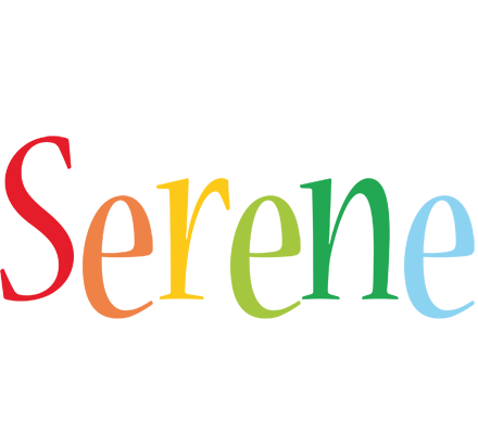 Serene birthday logo