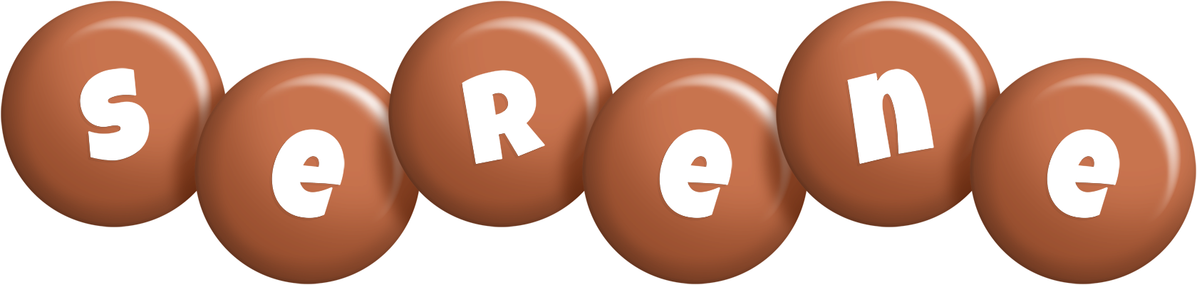 Serene candy-brown logo