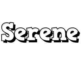 Serene snowing logo