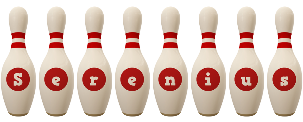 Serenius bowling-pin logo
