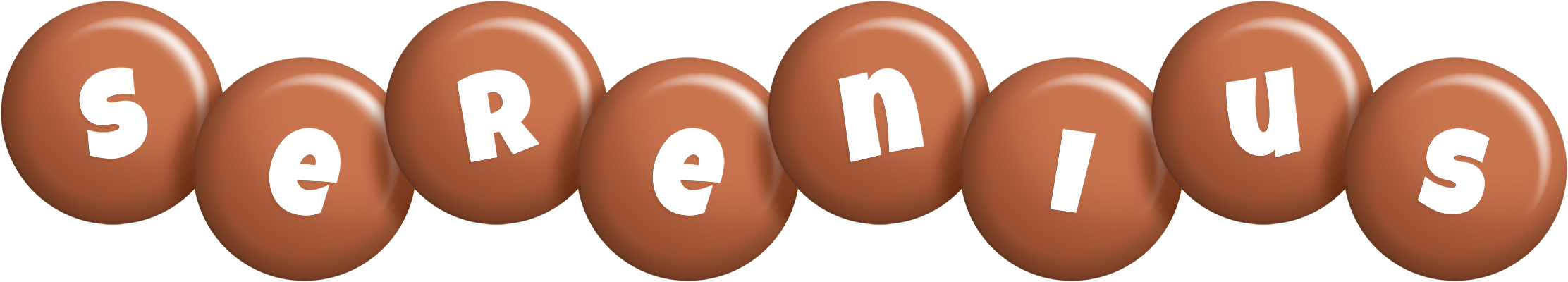 Serenius candy-brown logo