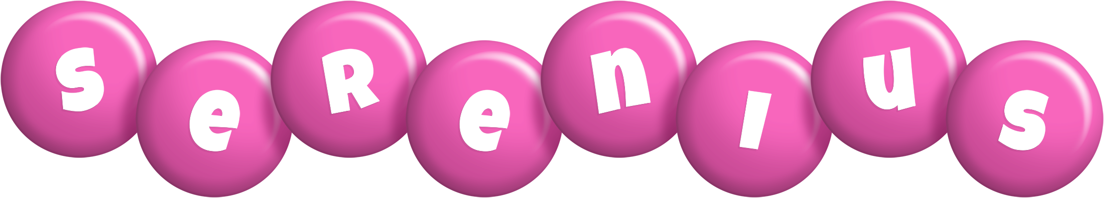 Serenius candy-pink logo