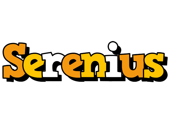 Serenius cartoon logo