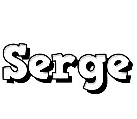Serge snowing logo