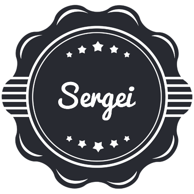 Sergei badge logo