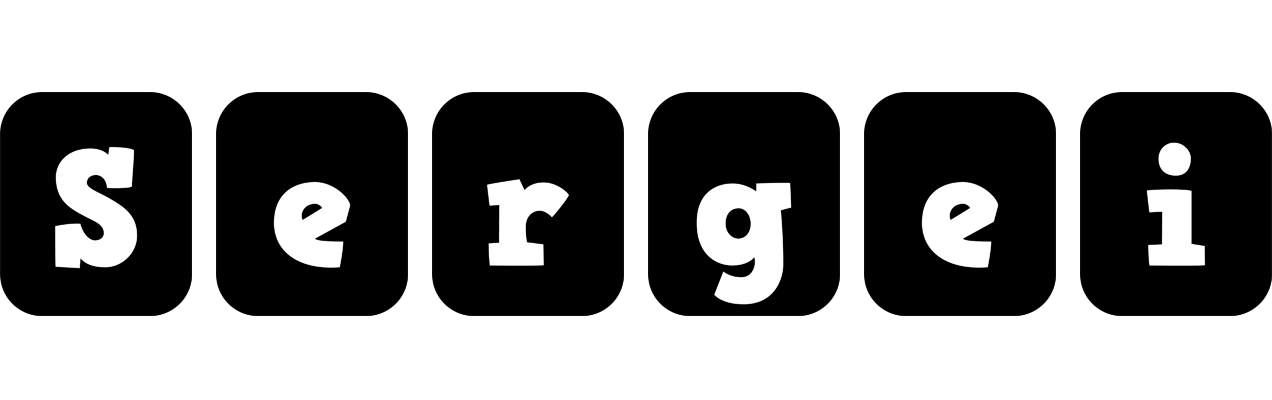 Sergei box logo