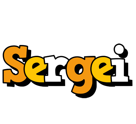 Sergei cartoon logo