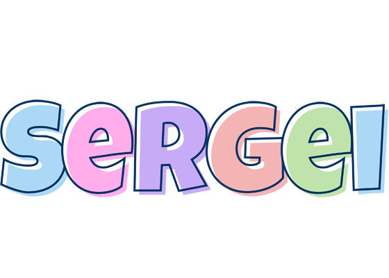 Sergei pastel logo