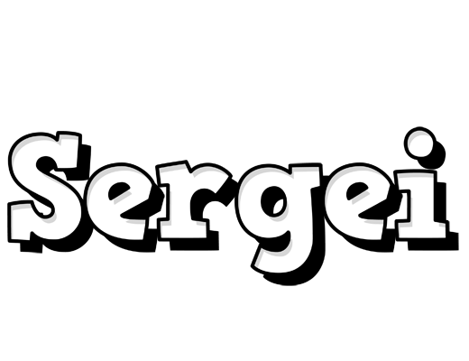 Sergei snowing logo
