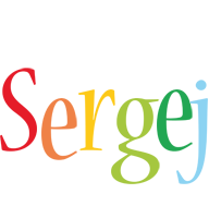 Sergej birthday logo
