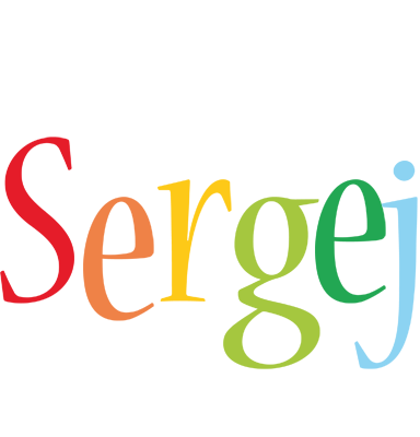 Sergej birthday logo