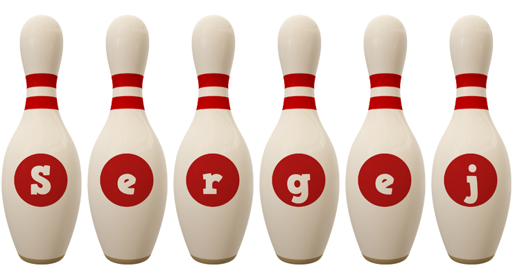 Sergej bowling-pin logo