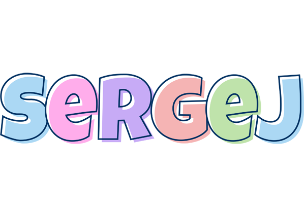 Sergej pastel logo