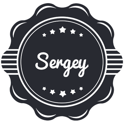 Sergey badge logo