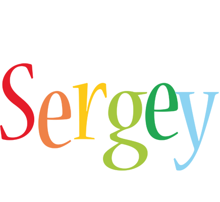 Sergey birthday logo