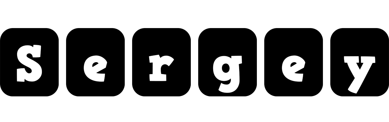 Sergey box logo
