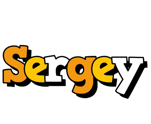 Sergey cartoon logo