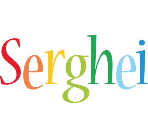 Serghei birthday logo