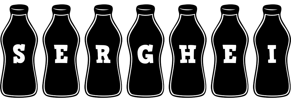 Serghei bottle logo