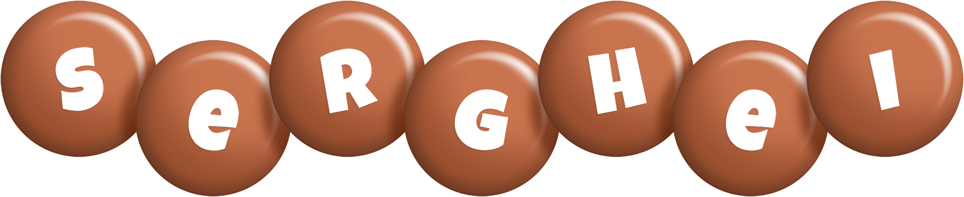 Serghei candy-brown logo