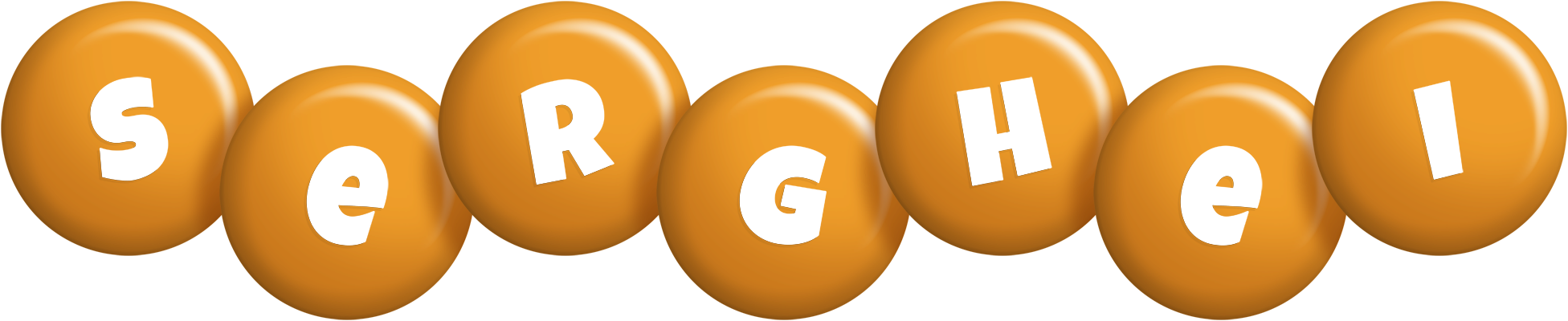 Serghei candy-orange logo