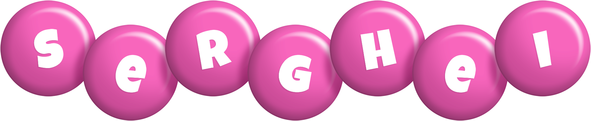 Serghei candy-pink logo