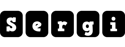 Sergi box logo