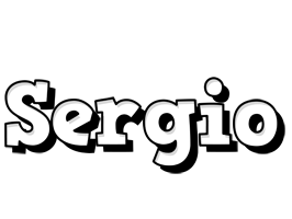 Sergio snowing logo