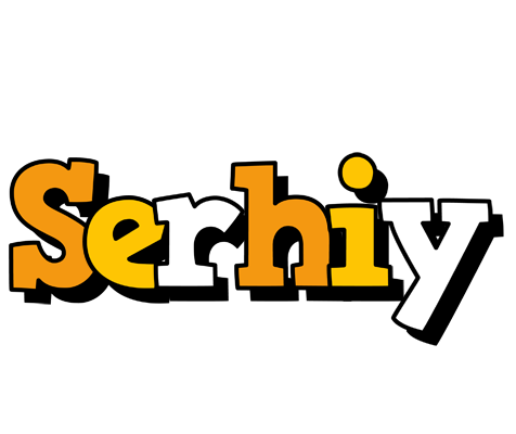 Serhiy cartoon logo