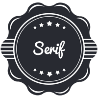 Serif badge logo