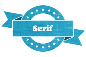 Serif balance logo