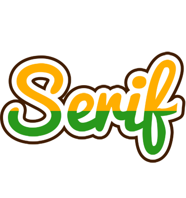 Serif banana logo